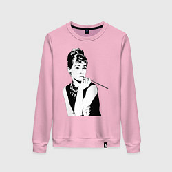 Женский свитшот Одри Хепбернхлопок