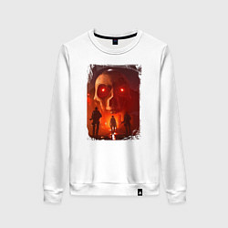 Свитшот хлопковый женский The Division 2, цвет: белый