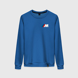 Свитшот хлопковый женский BMW M LOGO 2020, цвет: синий
