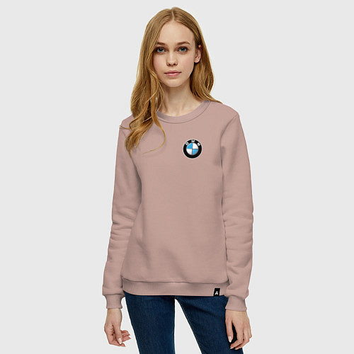 Женский свитшот BMW / Пыльно-розовый – фото 3