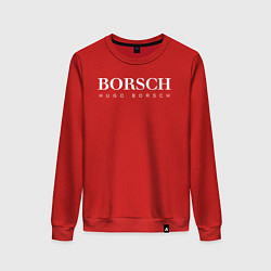 Свитшот хлопковый женский BORSCH hugo borsch, цвет: красный