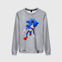 Свитшот хлопковый женский SONIC, цвет: меланж