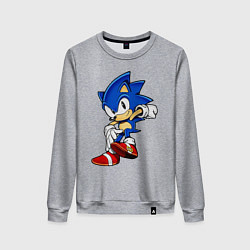 Свитшот хлопковый женский SONIC, цвет: меланж