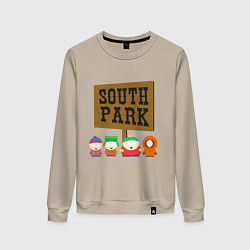 Свитшот хлопковый женский South Park, цвет: миндальный