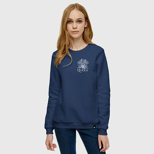 Женский свитшот QUEEN / Тёмно-синий – фото 3
