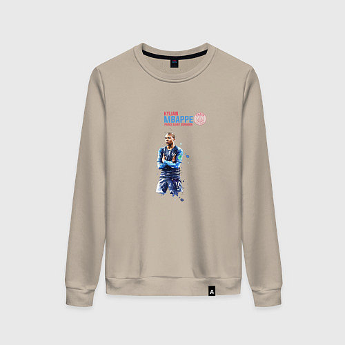 Женский свитшот Мбаппе / Миндальный – фото 1