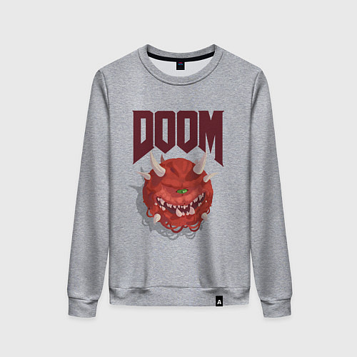 Женский свитшот DOOM / Меланж – фото 1