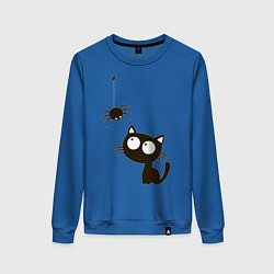 Женский свитшот Котик и паучек