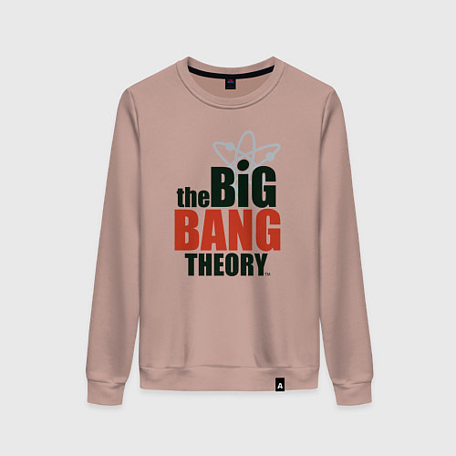 Женский свитшот Big Bang Theory logo / Пыльно-розовый – фото 1