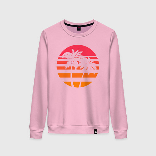 Женский свитшот Пальма / Светло-розовый – фото 1