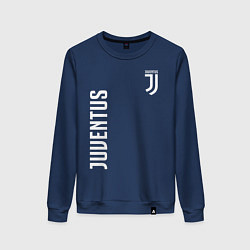 Свитшот хлопковый женский JUVENTUS, цвет: тёмно-синий