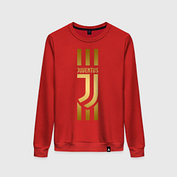 Свитшот хлопковый женский JUVENTUS, цвет: красный