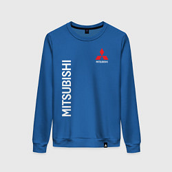 Свитшот хлопковый женский MITSUBISHI, цвет: синий