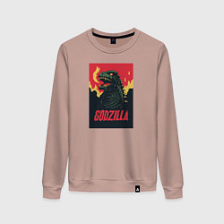 Женский свитшот Godzilla
