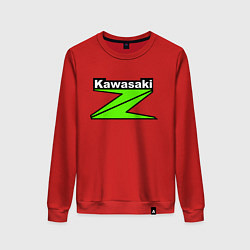 Свитшот хлопковый женский KAWASAKI Z, цвет: красный