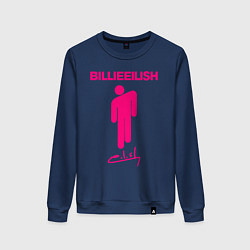 Свитшот хлопковый женский BILLIE EILISH, цвет: тёмно-синий