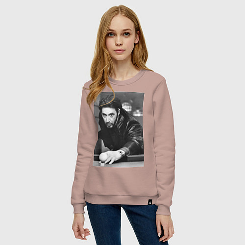 Женский свитшот Аль Пачино / Пыльно-розовый – фото 3