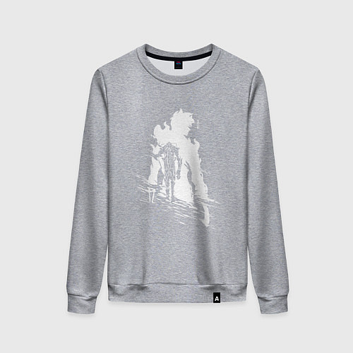 Женский свитшот Поднятие уровня в одиночку / Меланж – фото 1