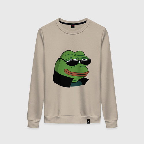 Женский свитшот Pepe в очках EZ / Миндальный – фото 1
