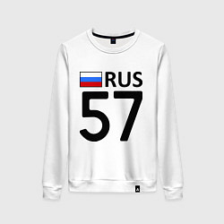 Свитшот хлопковый женский RUS 57, цвет: белый