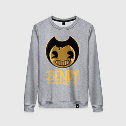 Свитшот хлопковый женский Bendy And The Ink Machine, цвет: меланж