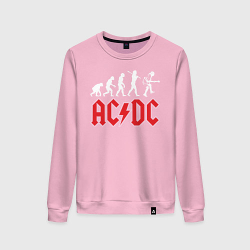 Женский свитшот ACDC / Светло-розовый – фото 1
