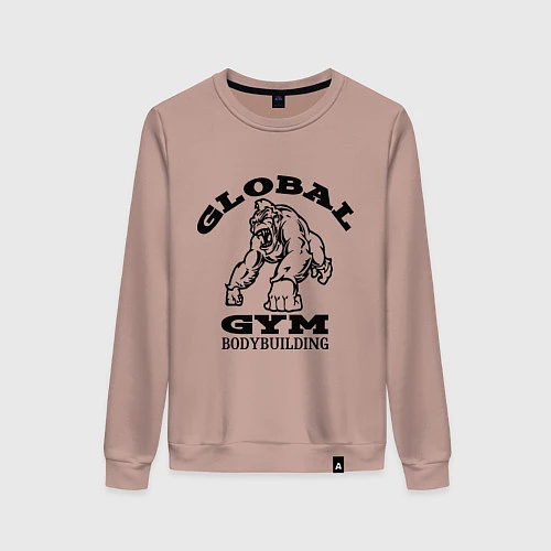 Женский свитшот Global Gym / Пыльно-розовый – фото 1