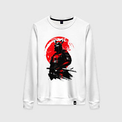 Свитшот хлопковый женский САМУРАЙ, цвет: белый