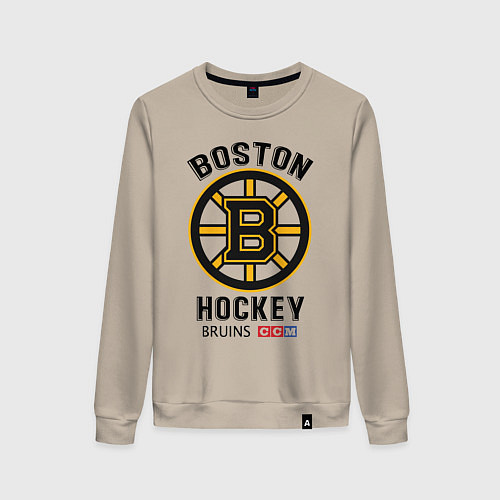 Женский свитшот BOSTON BRUINS NHL / Миндальный – фото 1