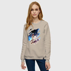 Свитшот хлопковый женский Dragon Ball, цвет: миндальный — фото 2