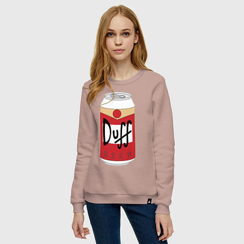 Женский свитшот Duff Beer / Пыльно-розовый – фото 3