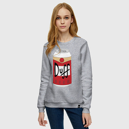 Женский свитшот Duff Beer / Меланж – фото 3