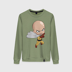 Свитшот хлопковый женский One Punch Man, цвет: авокадо