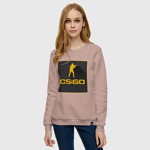 Женский свитшот CS GO Z / Пыльно-розовый – фото 3