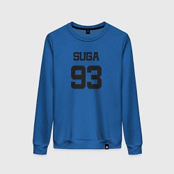 Свитшот хлопковый женский BTS - Suga 93, цвет: синий