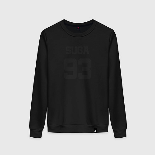 Женский свитшот BTS - Suga 93 / Черный – фото 1