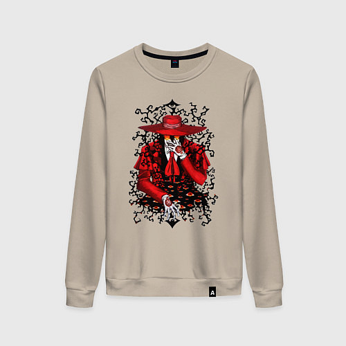 Женский свитшот Hellsing Хеллсинг / Миндальный – фото 1