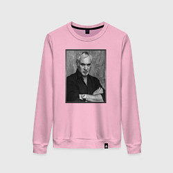 Свитшот хлопковый женский Валерий Меладзе, цвет: светло-розовый