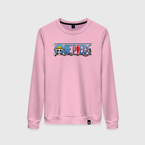 Женский свитшот ONE PIECE ВАН ПИС / Светло-розовый – фото 1