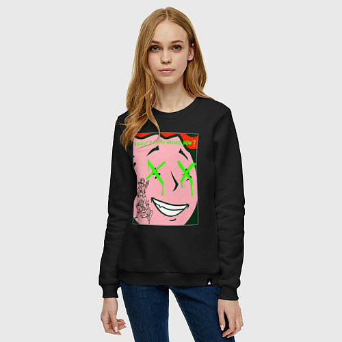 Женский свитшот Toxic vault boy / Черный – фото 3