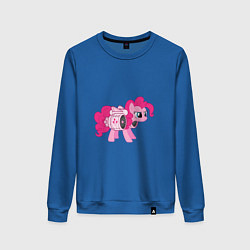 Свитшот хлопковый женский Pinkie Pie, цвет: синий