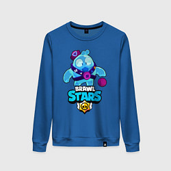 Свитшот хлопковый женский Сквик Squeak Brawl Stars, цвет: синий