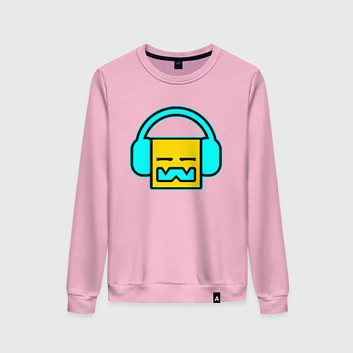 Женский свитшот Geometry Dash: Music / Светло-розовый – фото 1