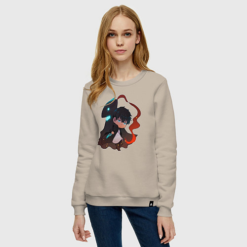 Женский свитшот Igris and Jin-Woo / Миндальный – фото 3