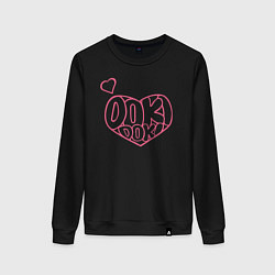 Свитшот хлопковый женский Doki Doki Literature Club До, цвет: черный