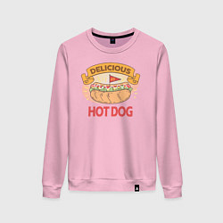 Женский свитшот Delicious Hot Dog