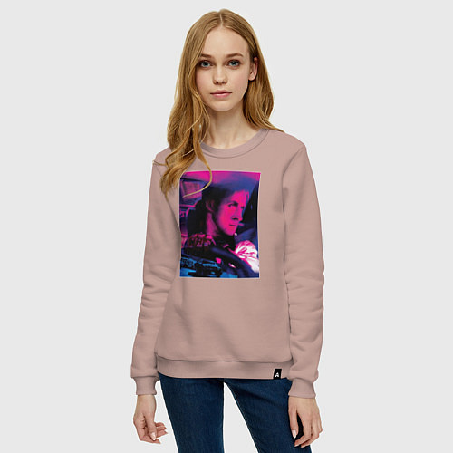 Женский свитшот Фильм драйв / Пыльно-розовый – фото 3