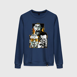 Свитшот хлопковый женский Trainspotting, цвет: тёмно-синий