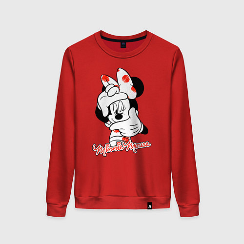 Женский свитшот Minnie Mouse / Красный – фото 1