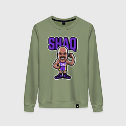 Свитшот хлопковый женский Shaq, цвет: авокадо